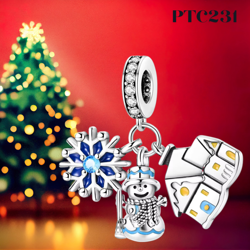 Charming Snowy Pedants for Bracelet